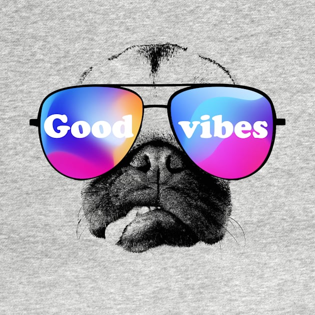 Pug's Good vibes by EduardoLimon